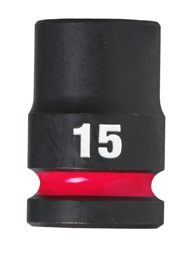 Nástrčná hlavice 1/2" Milwaukee Shockwave™ Impact Duty 15 mm, rázová, krátká (MI4932480309)