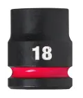 Nástrčná hlavice 1/2" Milwaukee Shockwave™ Impact Duty 18 mm, rázová, krátká (MI4932480312)