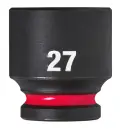 Nástrčná hlavice 1/2" Milwaukee Shockwave™ Impact Duty 27 mm, rázová, krátká (MI4932480321)