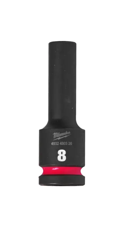 Nástrčná hlavica 1/2" Milwaukee Shockwave™ Impact Duty 8 mm, rázová, predĺžená (MI4932480326)