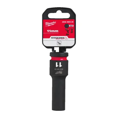 Nástrčná hlavice 1/2" Milwaukee Shockwave™ Impact Duty 11 mm, rázová, prodloužená (MI4932480329)