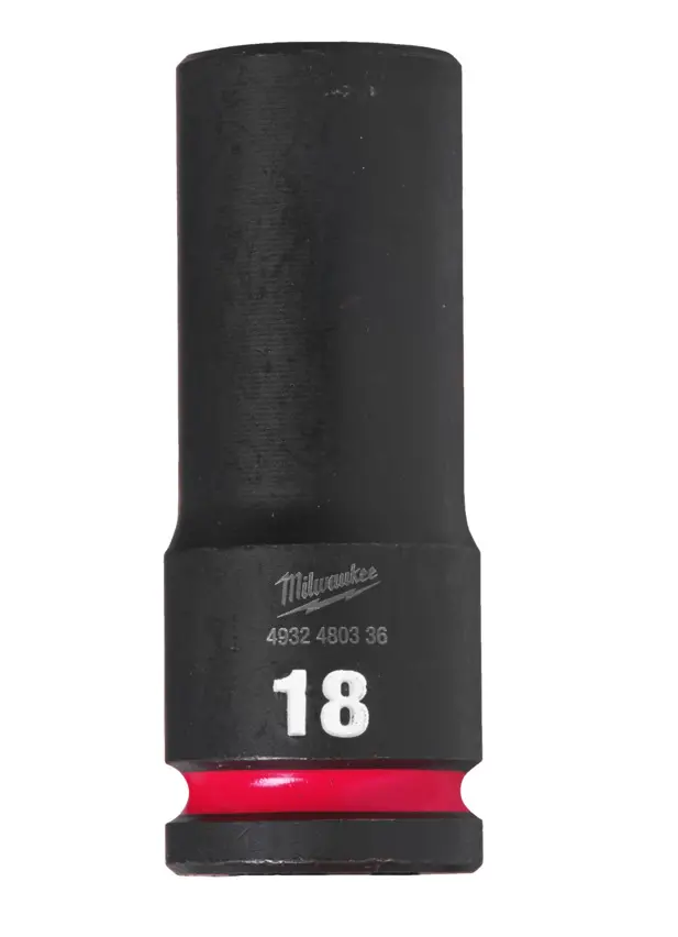 Nástrčná hlavice 1/2" Milwaukee Shockwave™ Impact Duty 18 mm, rázová, prodloužená (MI4932480336)