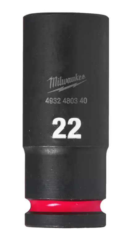 Nástrčná hlavice 1/2" Milwaukee Shockwave™ Impact Duty 22 mm, rázová, prodloužená (MI4932480340)