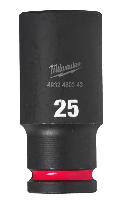 Nástrčná hlavice 1/2" Milwaukee Shockwave™ Impact Duty 25 mm, rázová, prodloužená (MI4932480343)
