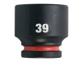 Průmyslová hlavice Milwaukee Shockwave™ Impact Duty 3/4" HEX 39 mm, krátká (MI4932480374)