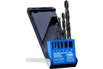 Univerzálne vrtáky pr. 2 ÷ 8 mm Pferd SET DIN338 HSSG N OCEL 6TLG (Sada 6 dielov) (PF4007220413746)