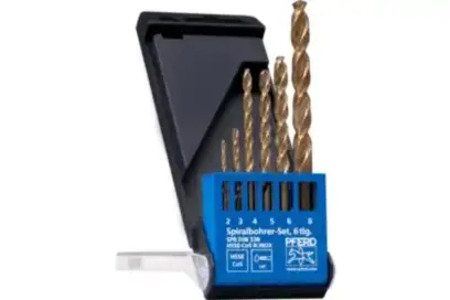 Univerzálne vrtáky pr. 2 ÷ 8 mm Pferd SET DIN338 HSSG N INOX 6TLG (Sada 6 dielov) (PF4007220413753)