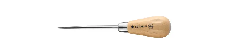 Prorážeč (hlubič) s kulatým hrotem Wiha 301-11, dřevěná rukojeť a úderný konec (WIHA32180)