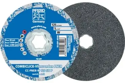 Rúnový kotúč pr. 125 mm COMBICLICK Pferd CC-PNER W 125 SIC F (jemný, mäkký) (PF4007220416624)