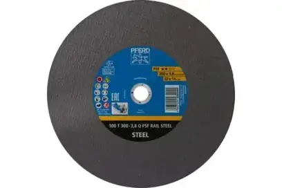 Rezací kotúč Pferd 100 T 300-3,8 Q PSF RAIL STEEL/22,23 pre železničné koľaje (PF4007220434451)