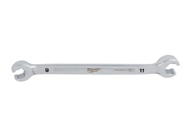 Oboustranný polootevřený plochý klíč Milwaukee 9 mm x 11 mm, 4932480575