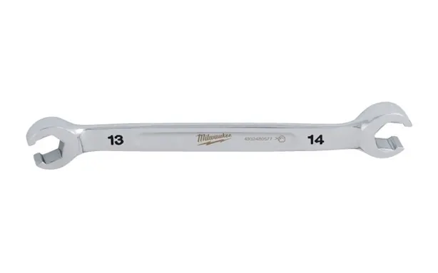 Oboustranný polootevřený plochý klíč Milwaukee 13 mm x 14 mm, 4932480577
