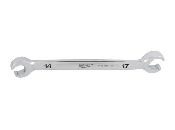 Oboustranný polootevřený plochý klíč Milwaukee 14 mm x 17 mm, 4932480630