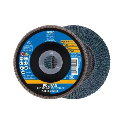 Lamelový brúsny kotúč Pferd PFC 125 Z 60 PSF/22,23 PSF ZIRKON (PF4007220444078)