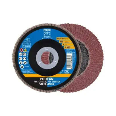 Lamelový brúsny kotúč Pferd PFC 125 A 120 PSF STEELOX (PF4007220444634)