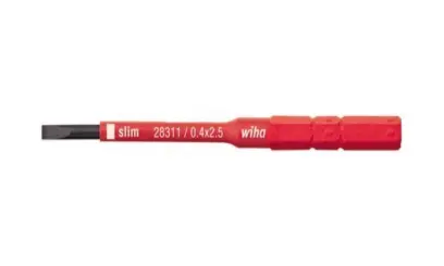 Wiha 34578 Nástavec SoftFinish VDE plochý 2,5x75, electric slimBit, Typ 2831-10 (WIHA34578)
