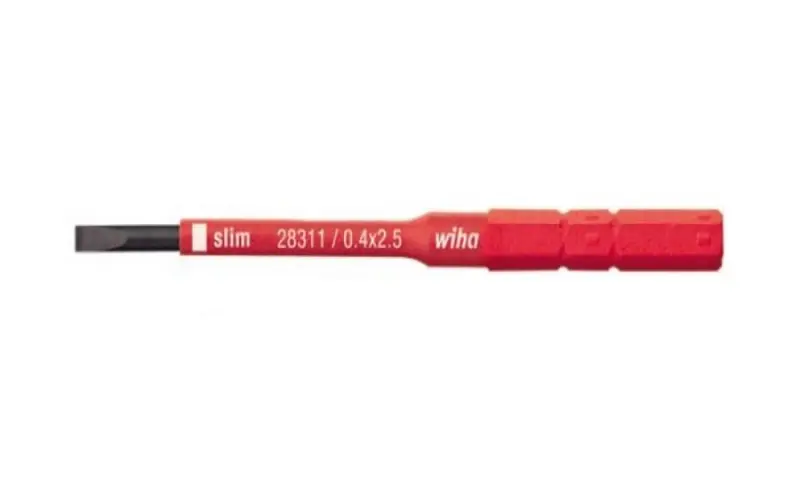 Wiha 34578 Nástavec SoftFinish VDE plochý 2,5x75, electric slimBit, Typ 2831-10 (WIHA34578)