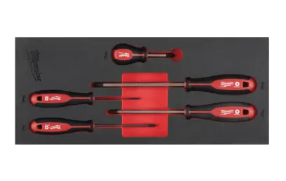 Šroubováky Milwaukee Tri-lobe v pěnové podložce (PH) - Sada 5 dílů (MI4932492393)