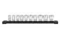 Nástrčné hlavice 3/8" šesťhran 10 ÷ 19 mm Milwaukee 4932492507- chrómované (Sada 10 dielov) (MI4932492507)