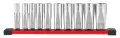 Nástrčné hlavice 3/8" šestihran 5/16 ÷ 7/8" Milwaukee 4932492510 - chromované, prodloužené, palcové (Sada 10 dílů) (MI4932492510)
