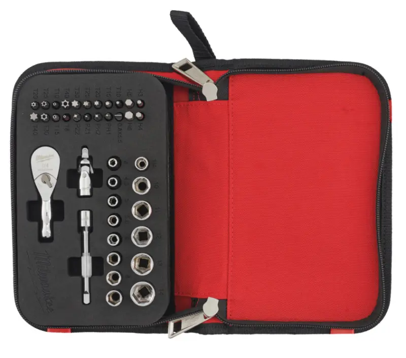 Sada s kompaktní ráčnou 1/4" Milwaukee 4932492672 (39 ks) (MI4932492672)