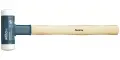 Palička Safety bez spätného rázu 375 mm Wiha typ 8001, hickory rukoväť (hlava biela: veľmi tvrdá) (WIHA39010)