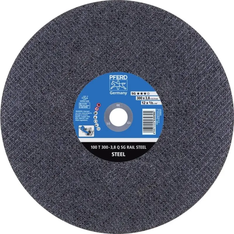 Řezací kotouč Pferd 100 T 300-3,8 Q SG RAIL STEEL/22,23 (PF4007220539705)