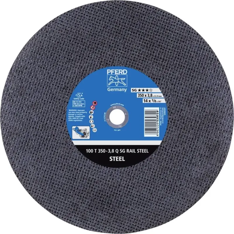 Řezací kotouč Pferd 100 T 350-3,8 Q SG RAIL STEEL/22,23 (PF4007220539729)