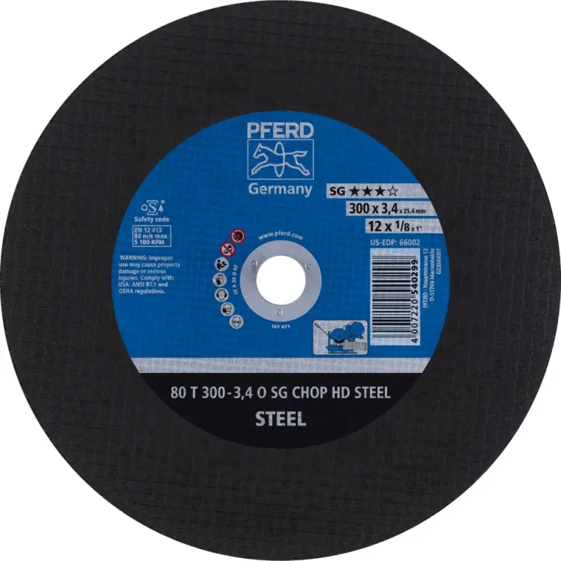 80T300-3,4 A30 O SG-UNI/25,4  KOTOUČ ŘEZNÝ A O SG- (PF4007220540299)