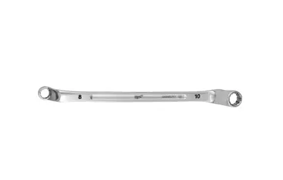 Obojstanný očkový vyhnutý kľúč Milwaukee 8 mm x 10 mm, zahnutý 75°, 4932492741