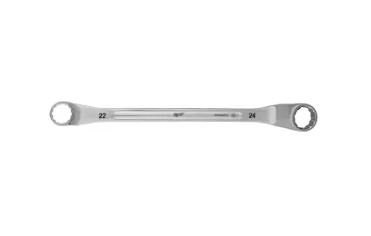 Obojstanný očkový vyhnutý kľúč Milwaukee 22 mm x 24 mm, zahnutý 75°, 4932492751