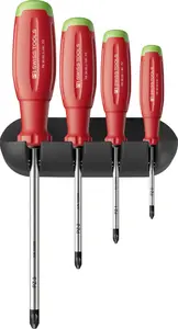PB Swiss Tools PB 38243.H Šroubováky PZ 0 ÷ PZ 3 v držáku SwissGrip Evo - 4 ks (EDE65910090)