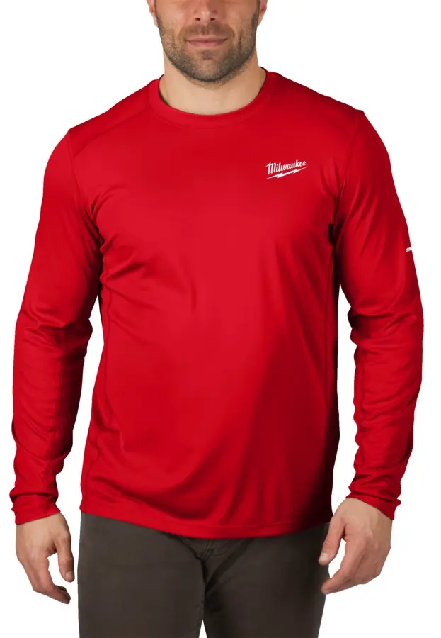 Triko funkční Milwaukee WORKSKIN™ s dlouhým rukávem červené (S) 4932493083 (MI4932493083)