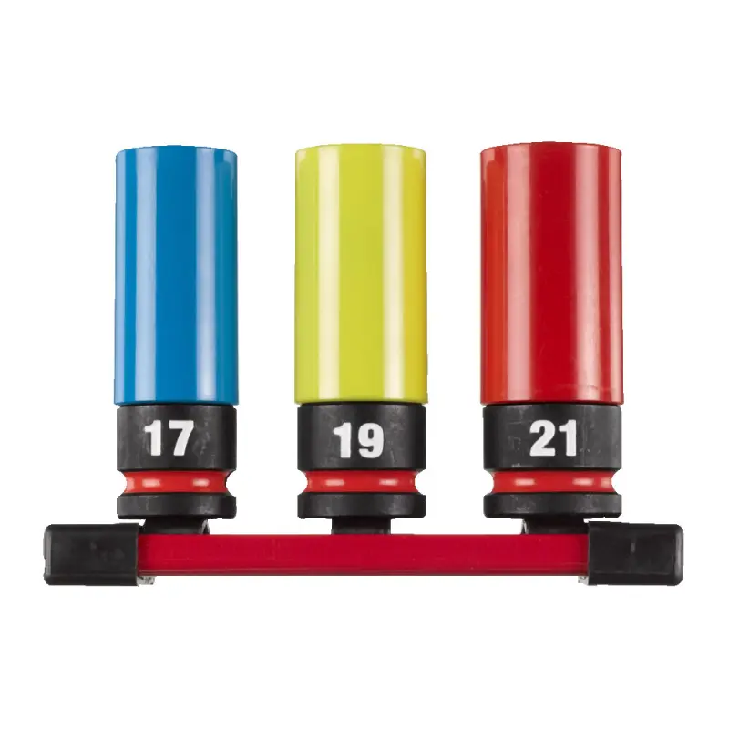 Průmyslové nástrčné hlavice Shockwave 1/2" 17 ÷ 21 mm Milwaukee 4932493370 (Sada 3 ks) (MI4932493370)