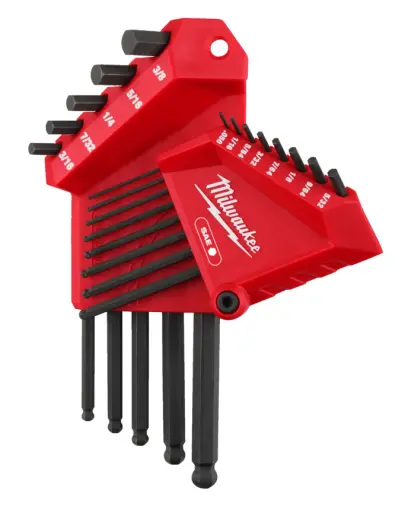 Sada Milwaukee coulových šestihranných klíčů ve tvaru L (13 ks) 4932493615 (3/8"-0,05") (MI4932493615)
