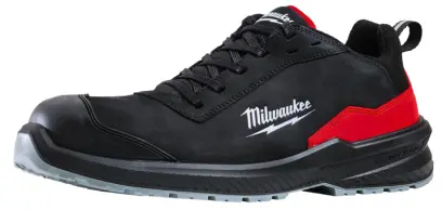 Bezpečnostní obuv, vodoodpudivá kůže nubuk, Milwaukee Flextred™ S3S 1L110133 ESD SC FO SR černá barva (vel.36), 4932493714 (MI4932493714)