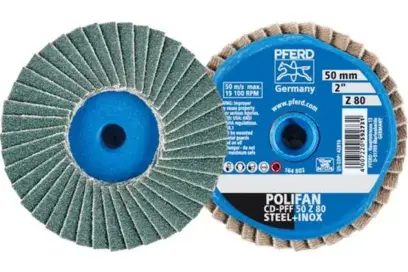 Lamelový kotúč pr. 50 mm Pferd COMBIDISC Zirkón Mini-POLIFAN CD Z80 pre kalenú oceľ (PF4007220592731)