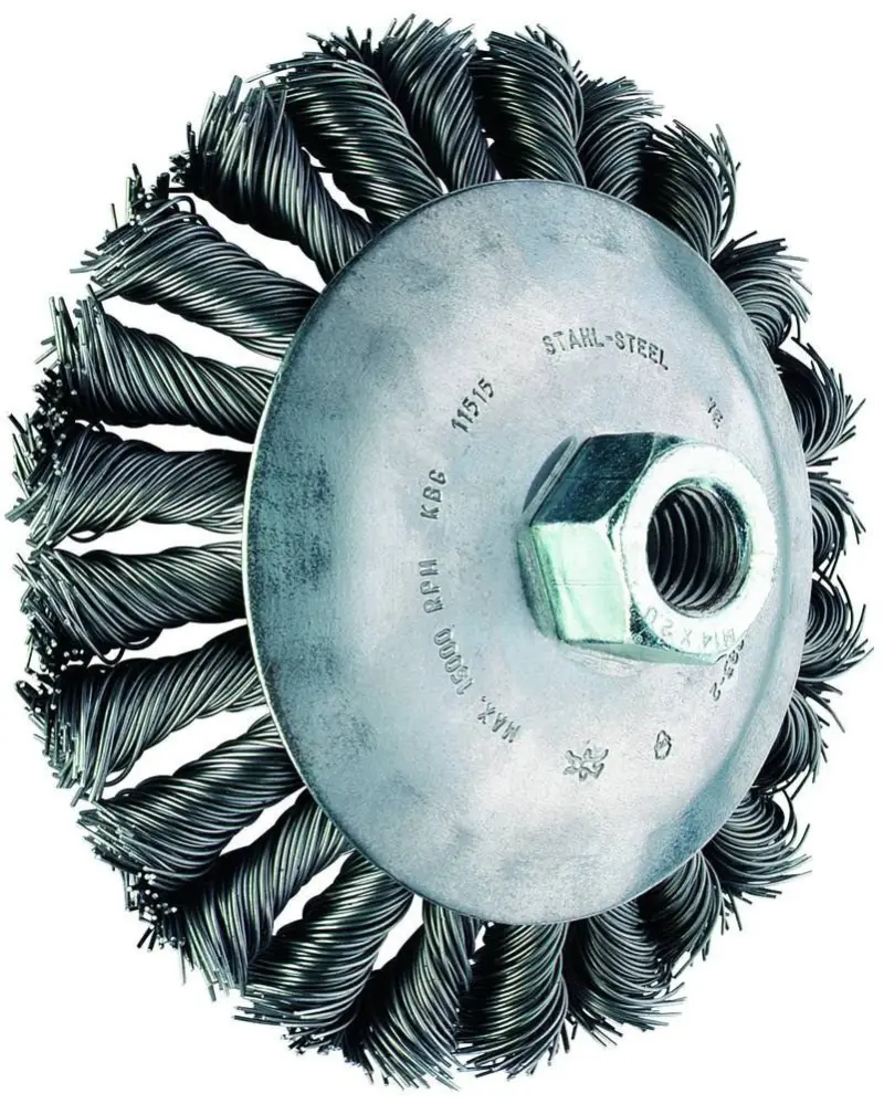 Kuželový kartáč KBG 11515/M14 CT ST 0,50 SGP. PFERD - splétaný se závitem (PF4007220593448)