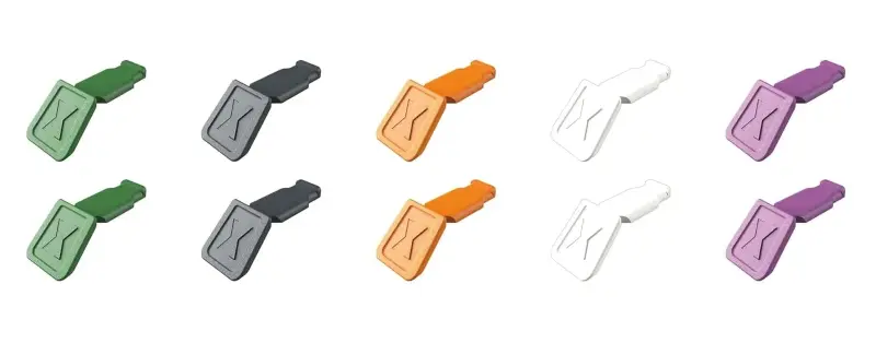 Farebné spony Knipex 00 61 10 C V02 ColorCode mix farieb 2 (10 ks) (K 00 61 10 C V02)