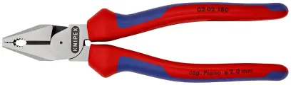 Kombinované kliešte 180 mm Knipex 02 02 180 SB – silové (K 02 02 180 SB)