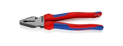 Silové kombinované kliešte Power 225 mm Knipex 02 02 225 T BK s upevňovacím očkom (K 02 02 225 T BK)