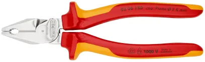 Kombinované kliešte 180 mm Knipex 02 06 180 SB – silové (K 02 06 180 SB)