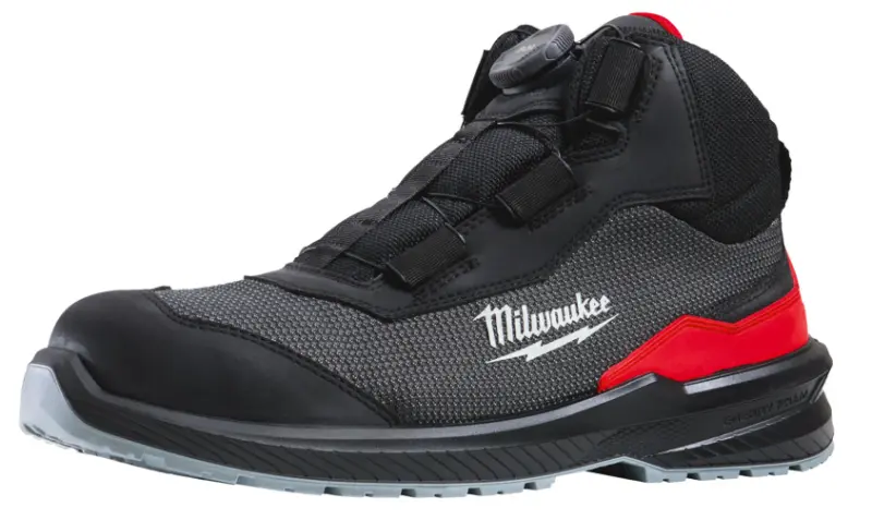 Bezpečnostní obuv, textilní svršek, systém BOA® Fit Milwaukee Flextred™ S1PS B1M110133 ESD FO SR černá barva (vel.47), 4932498104 (MI4932498104)