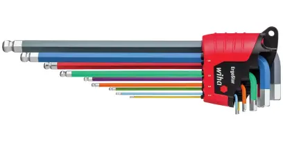 Wiha 43849 Zástrčné kľúče šesťhran 1,5 ÷ 10 mm v držiaku ErgoStar s guľou - 9 ks (WIHA43849)