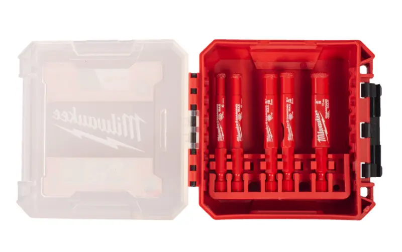 Diamantové vrtáky 1/4” Milwaukee MAX™ pro mokré / suché vrtání, průměr 6 mm, 8 mm, 10 mm (5 ks) 4932498299 (MI4932498299)