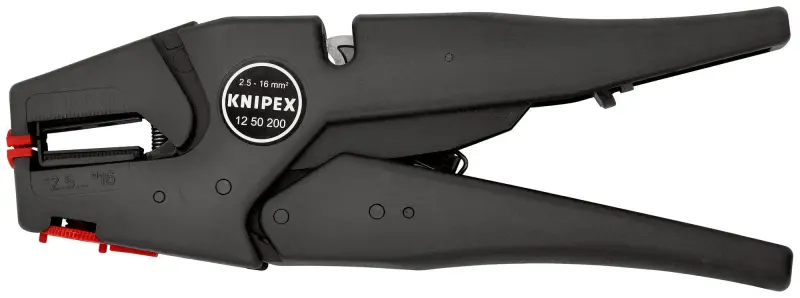 Odizolovací kleště 200 mm Knipex 12 50 200 SB - automatické (2,5 - 16 mm2) (K 12 50 200 SB)