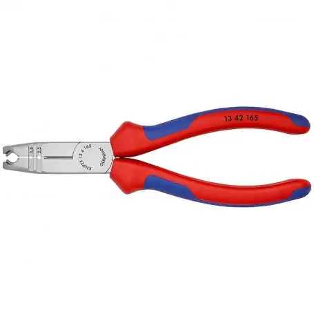 Kleště odizolovací KNIPEX 13 42 165, 165 mm - leštěná hlava, vícesložkové návleky (K 13 42 165)