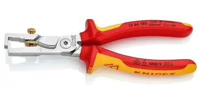 Odizolovacie kliešte 180 mm Knipex 13 66 180 SB s nožnicami na káble (K 13 66 180 SB)
