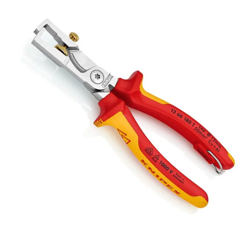 Nůžky na kabely Knipex 13 66 180 T s funkcí lisování TT (K 13 66 180 T)
