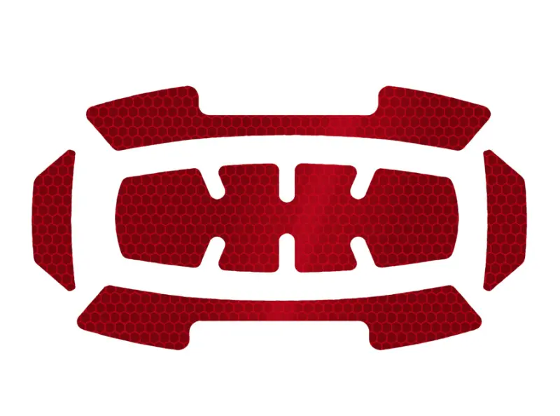 Reflexní samolepky červené Milwaukee pro helmu BOLT (5 ks) 4932499123 (MI4932499123)